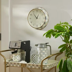 MacKenzie-Childs Room Accents<Sterling Check School Wall Clock
