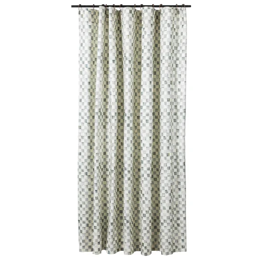 MacKenzie-Childs Bath & Bath Accessories<Sterling Check Shower Curtain