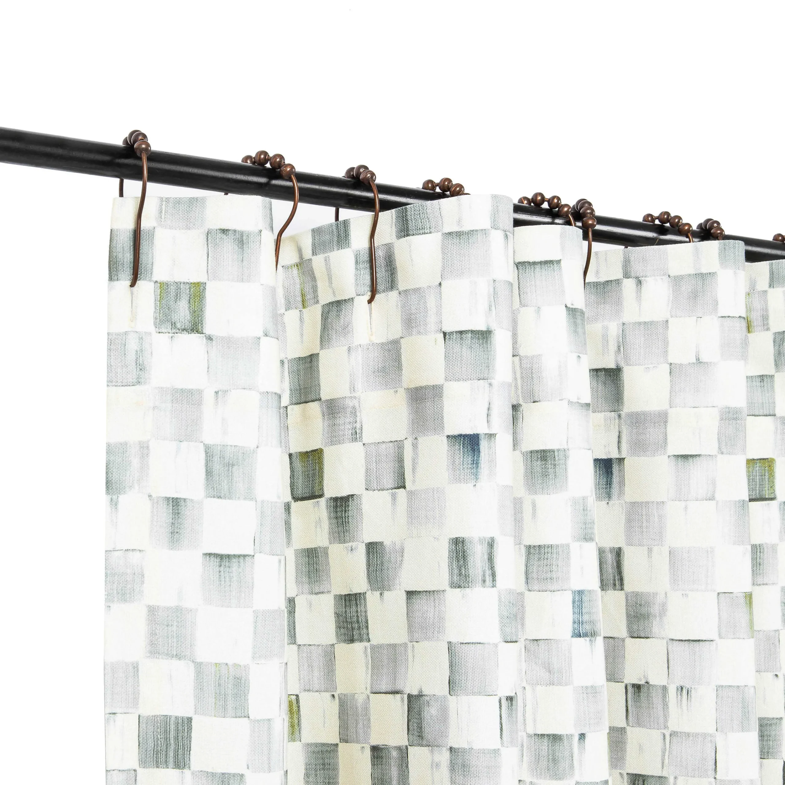 MacKenzie-Childs Bath & Bath Accessories<Sterling Check Shower Curtain