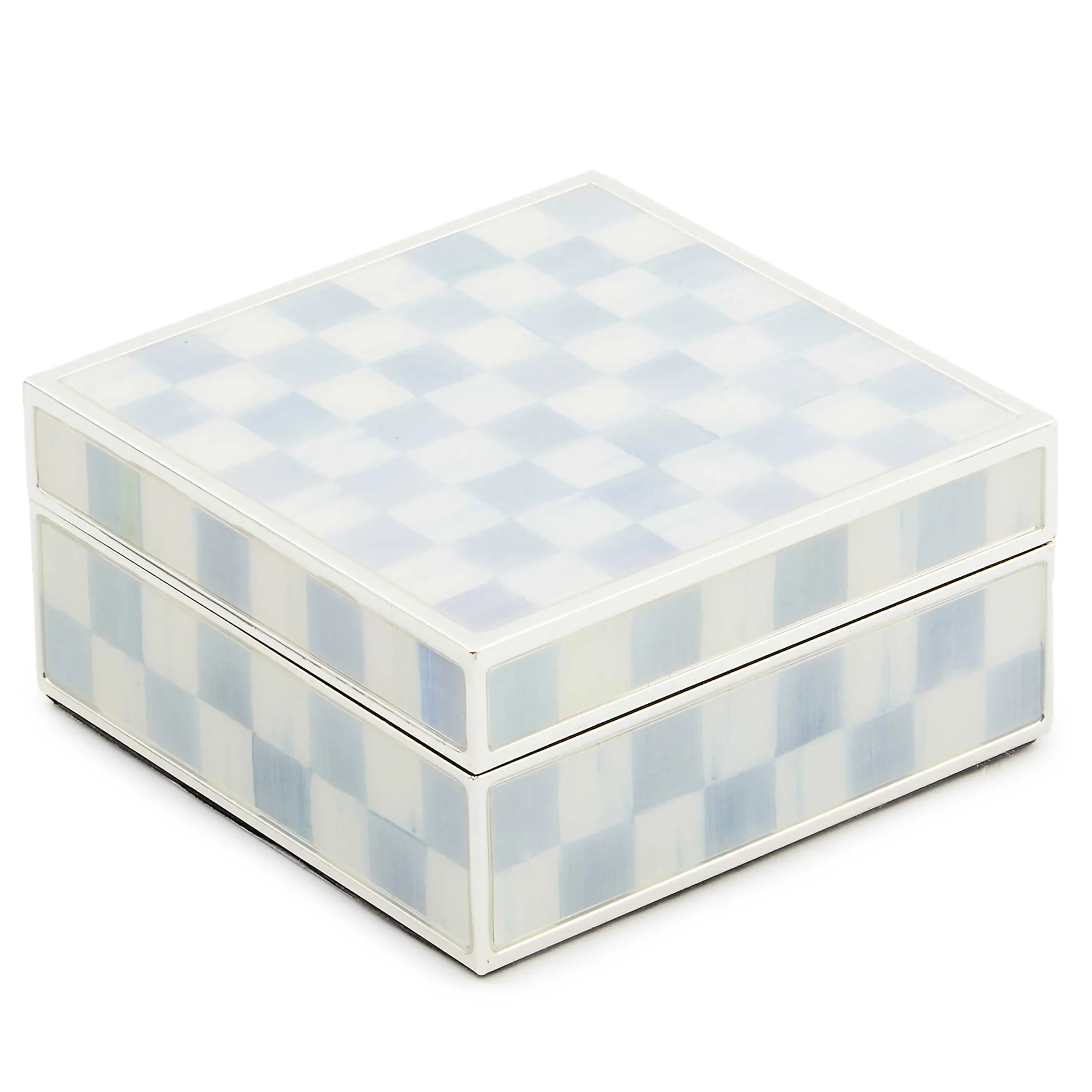 MacKenzie-Childs Room Accents<Sterling Check Silver Plated Trinket Box