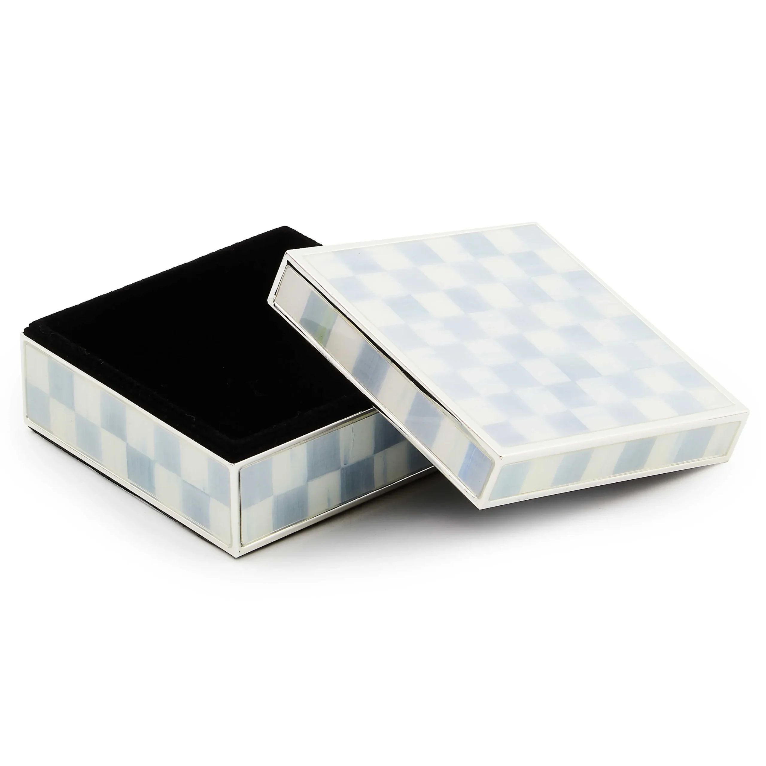 MacKenzie-Childs Room Accents<Sterling Check Silver Plated Trinket Box