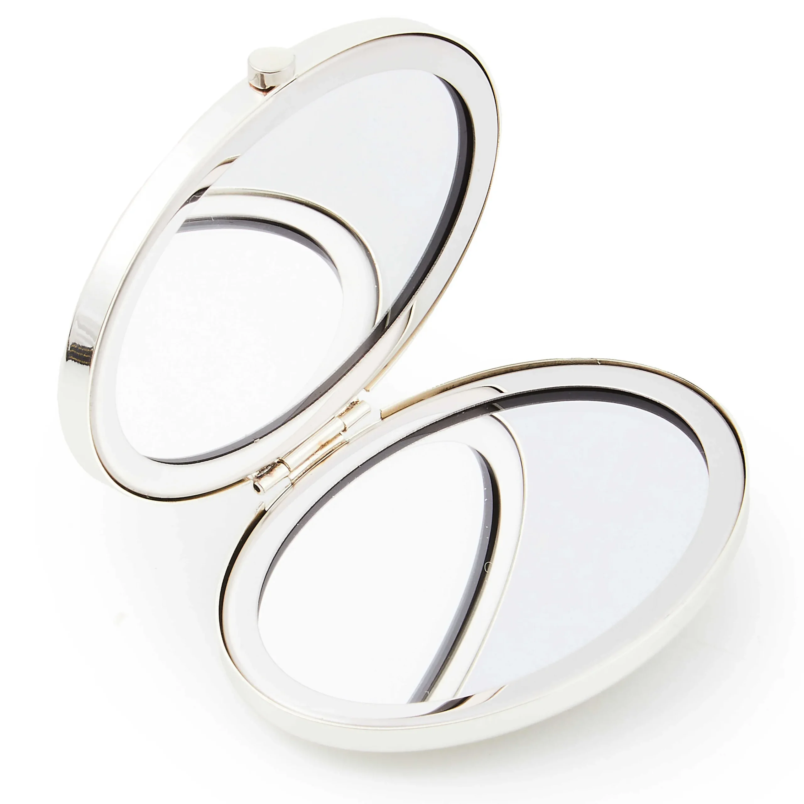 MacKenzie-Childs Accessories<Sterling Check Silver Plated Compact Mirror