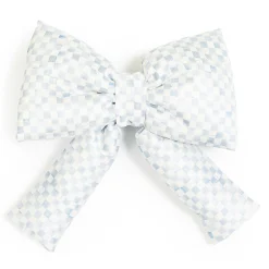 MacKenzie-Childs Finishing Touches|Room Accents<Sterling Check Small Bow