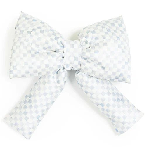 MacKenzie-Childs Finishing Touches|Room Accents<Sterling Check Small Bow