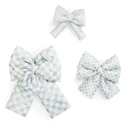MacKenzie-Childs Finishing Touches|Room Accents<Sterling Check Small Bow