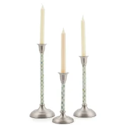 MacKenzie-Childs Candles & Fragrances|Table Accessories<Sterling Check Small Candlestick