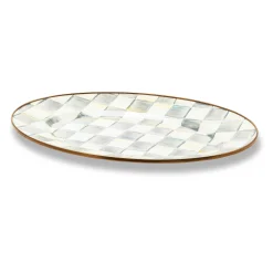 MacKenzie-Childs Bar Entertaining|Serveware<Sterling Check Small Oval Platter
