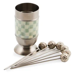 MacKenzie-Childs Fall Entertaining|Serveware<Sterling Check Supper Club Pick Set