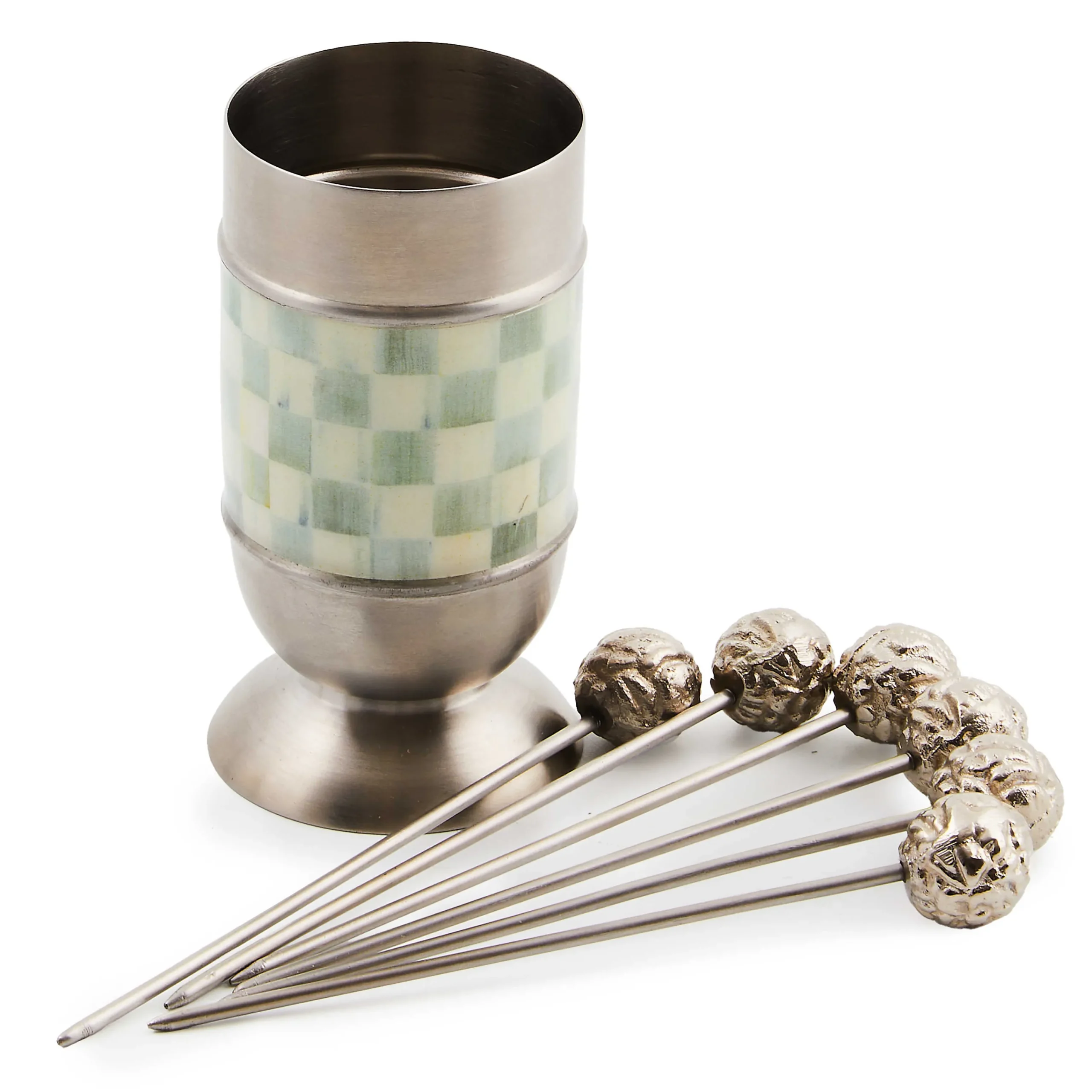 MacKenzie-Childs Fall Entertaining|Serveware<Sterling Check Supper Club Pick Set