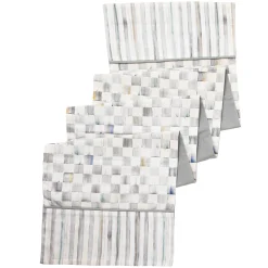 MacKenzie-Childs Kitchen & Table Linens<Sterling Check Table Runner
