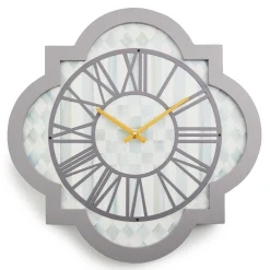 MacKenzie-Childs Room Accents<Sterling Check Tile Wall Clock