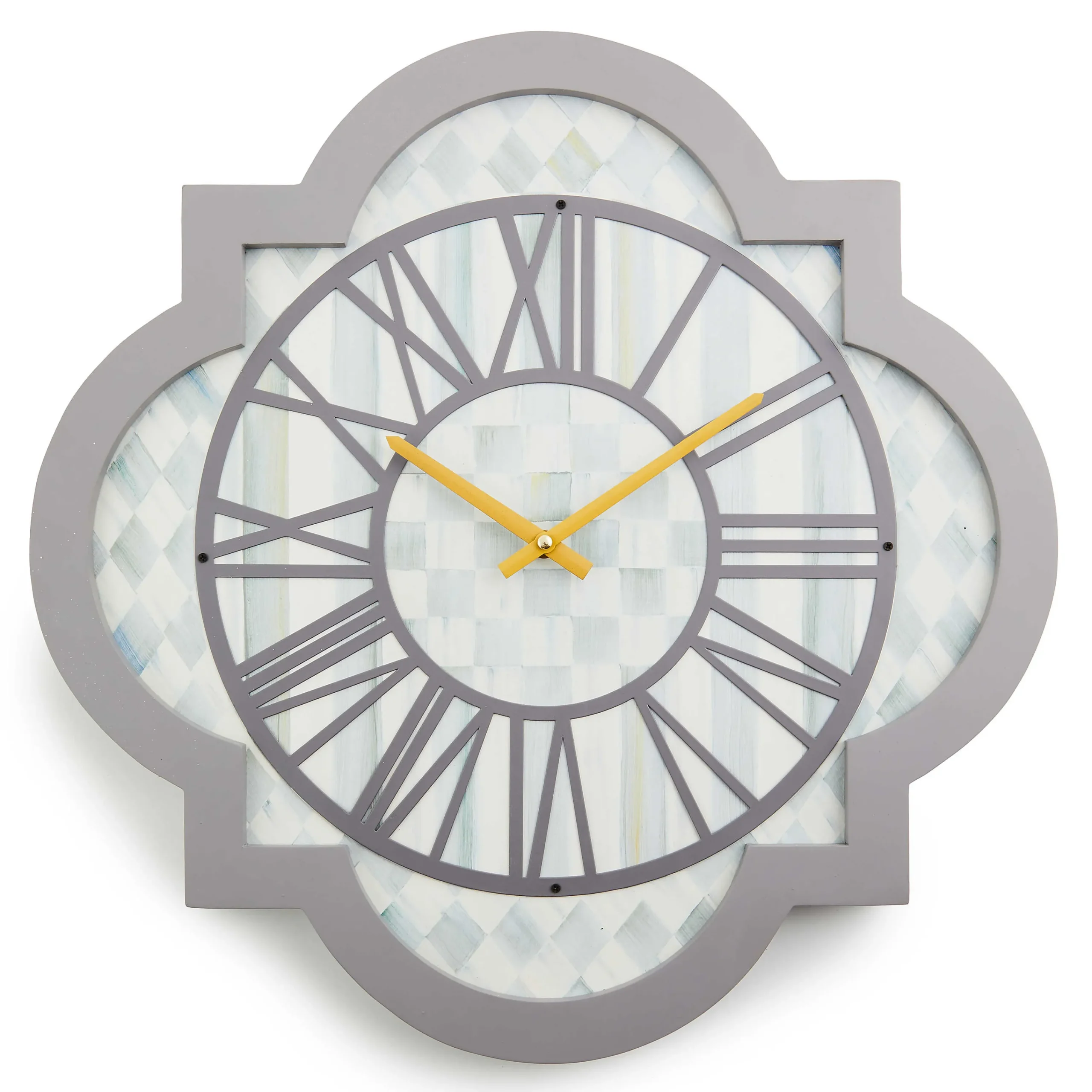 MacKenzie-Childs Room Accents<Sterling Check Tile Wall Clock