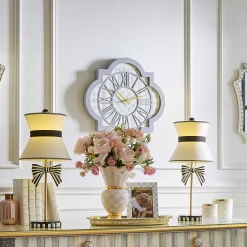 MacKenzie-Childs Room Accents<Sterling Check Tile Wall Clock