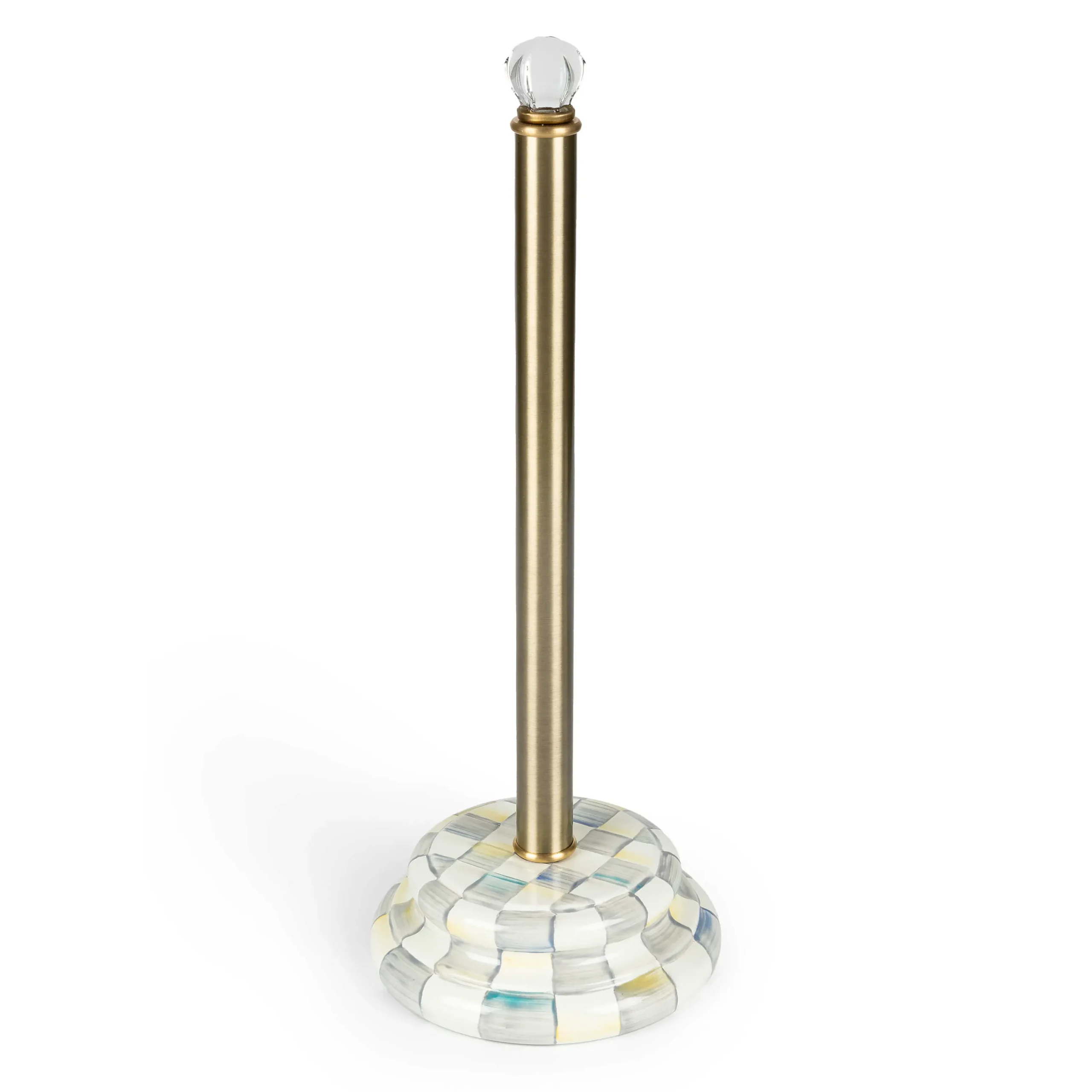 MacKenzie-Childs Bath & Bath Accessories<Sterling Check Toilet Tissue Storage