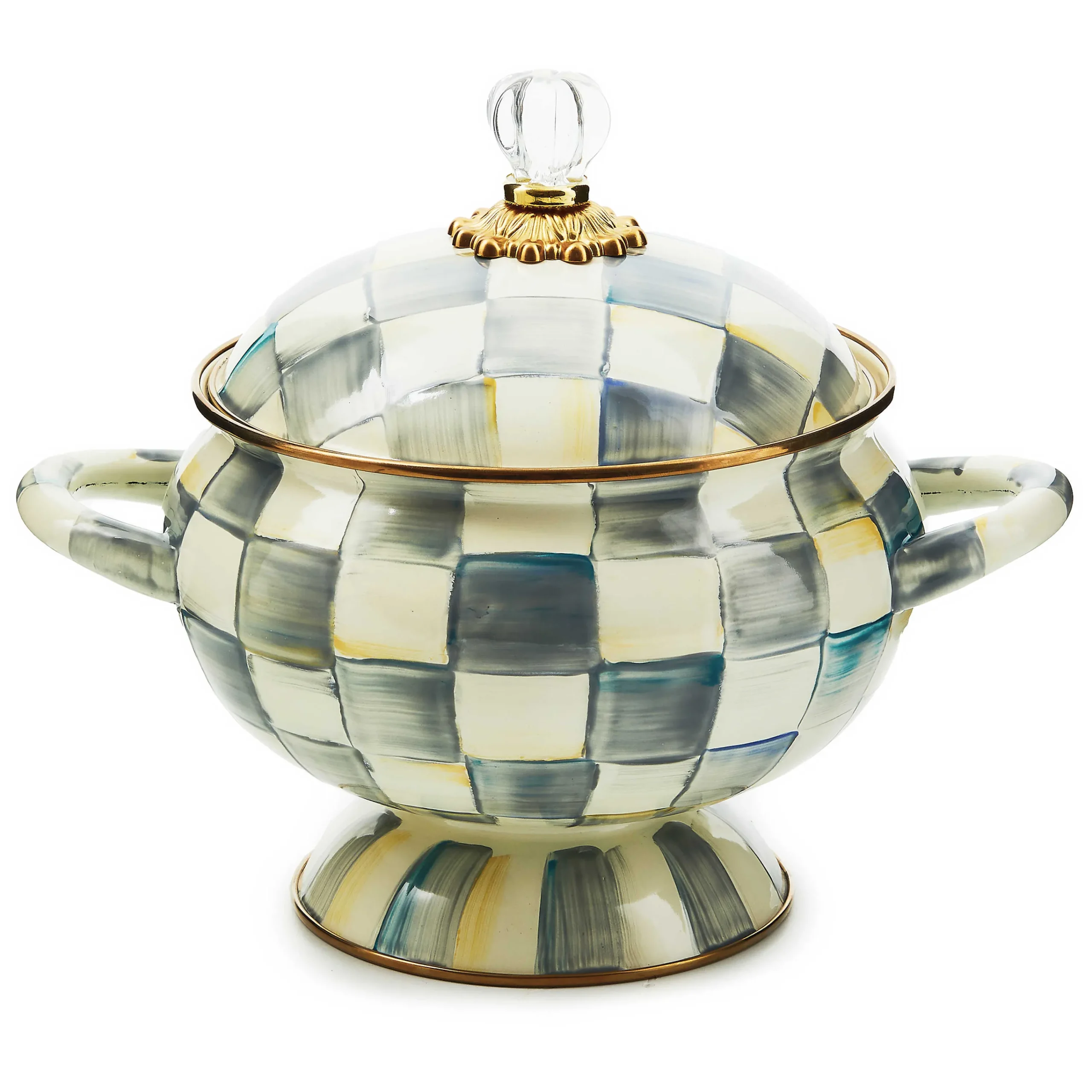 MacKenzie-Childs Fall Entertaining|Serveware<Sterling Check Tureen