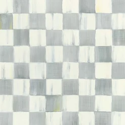 MacKenzie-Childs Finishing Touches<Sterling Check Wallpaper