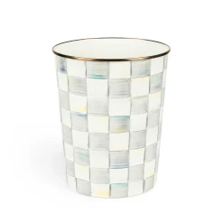 MacKenzie-Childs Bath & Bath Accessories|Room Accents<Sterling Check Waste Bin