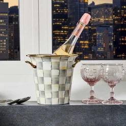 MacKenzie-Childs Bar Entertaining|Serveware<Sterling Check Wine Cooler
