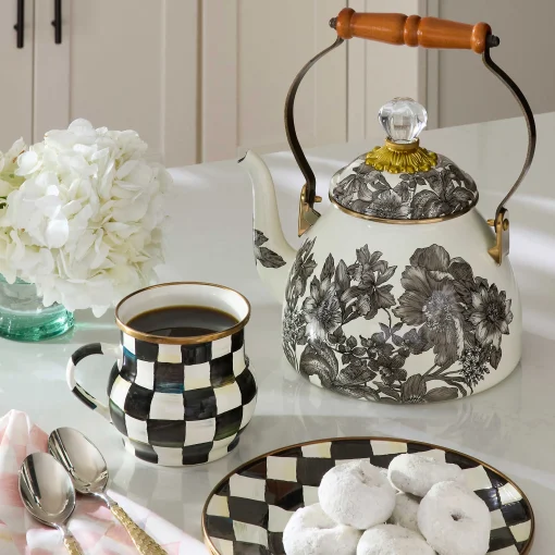 MacKenzie-Childs The Coffee Shop|Fall Entertaining<Sterling English Garden 2 Quart Tea Kettle