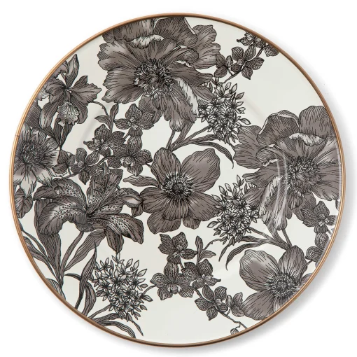 MacKenzie-Childs Spring|Dinnerware & Flatware<Sterling English Garden Enamel Salad/Dessert Plate