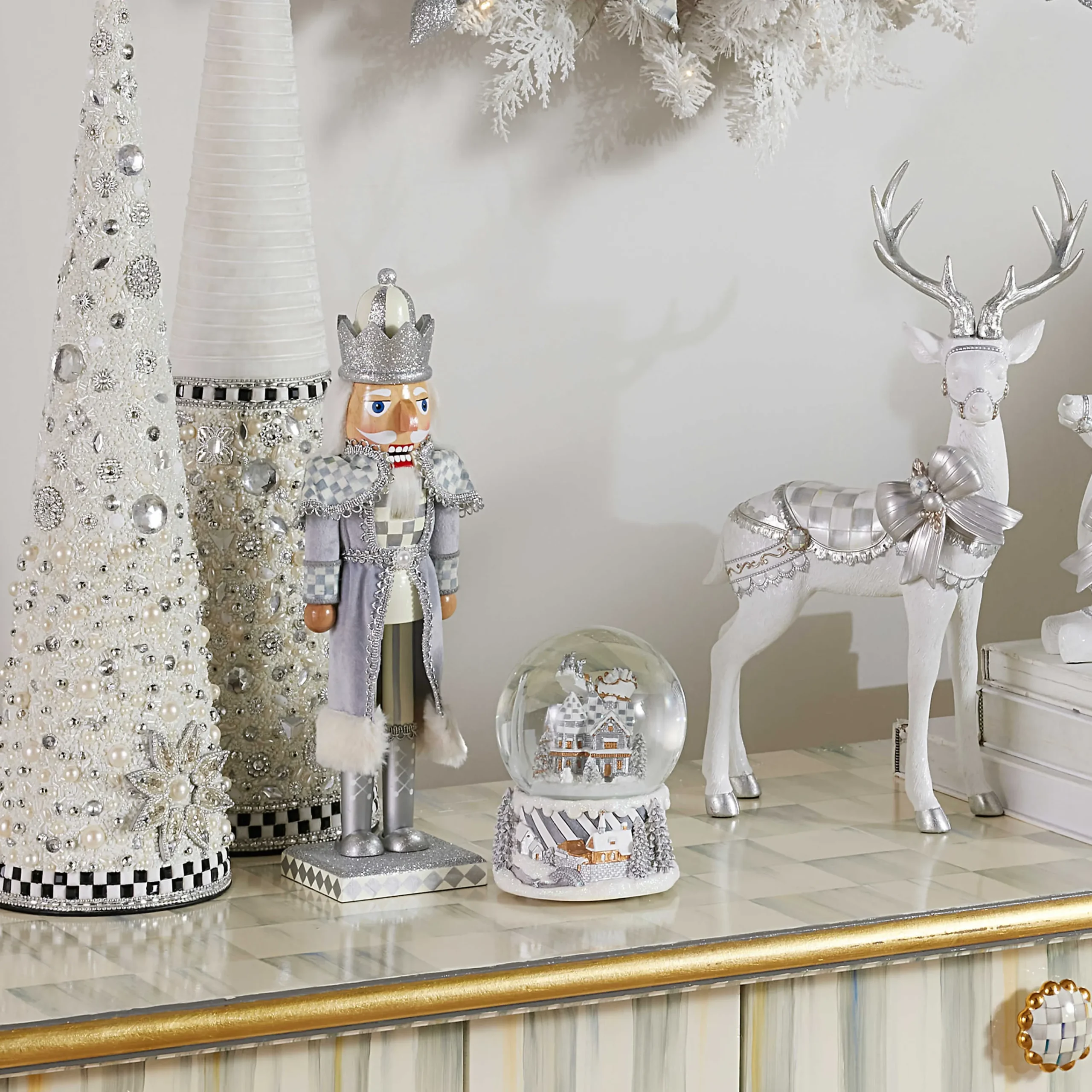 MacKenzie-Childs Holiday|Room Accents<Sterling Silver Nutcracker