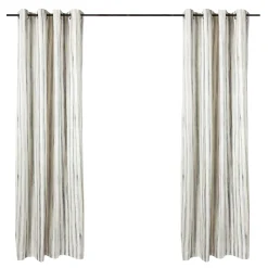 MacKenzie-Childs Room Accents<Sterling Stripe Grommet Top Curtain Panel