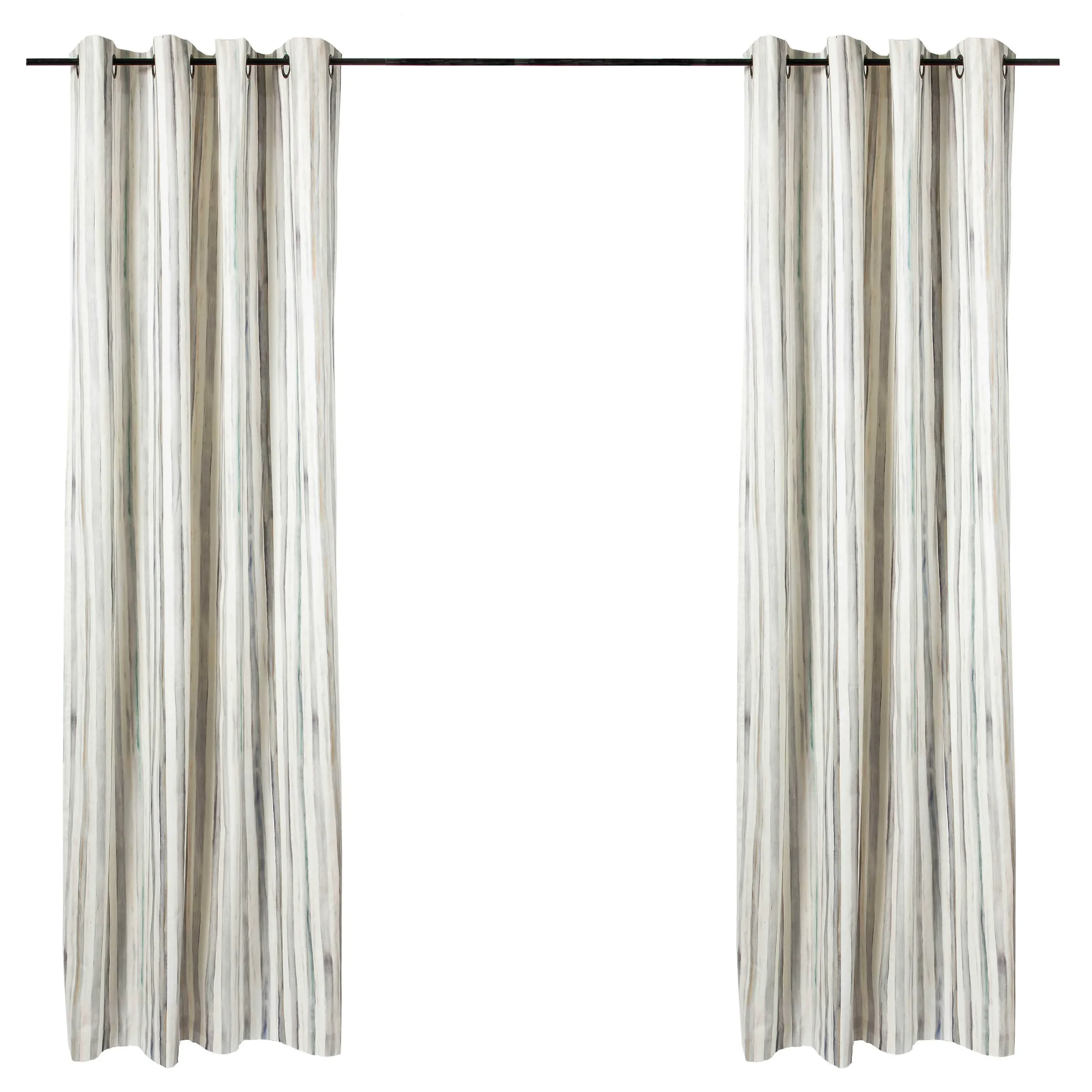 MacKenzie-Childs Room Accents<Sterling Stripe Grommet Top Curtain Panel