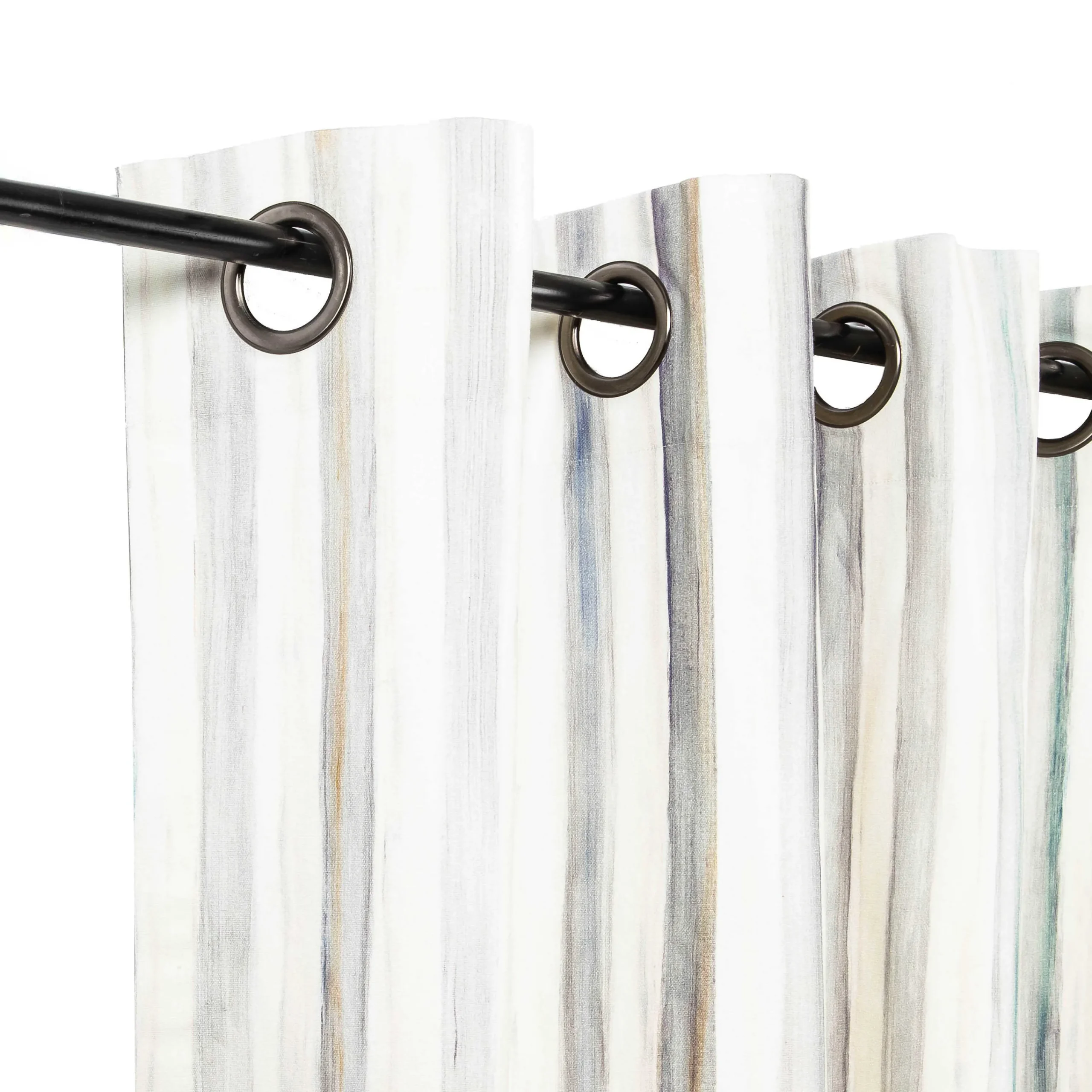 MacKenzie-Childs Room Accents<Sterling Stripe Grommet Top Curtain Panel