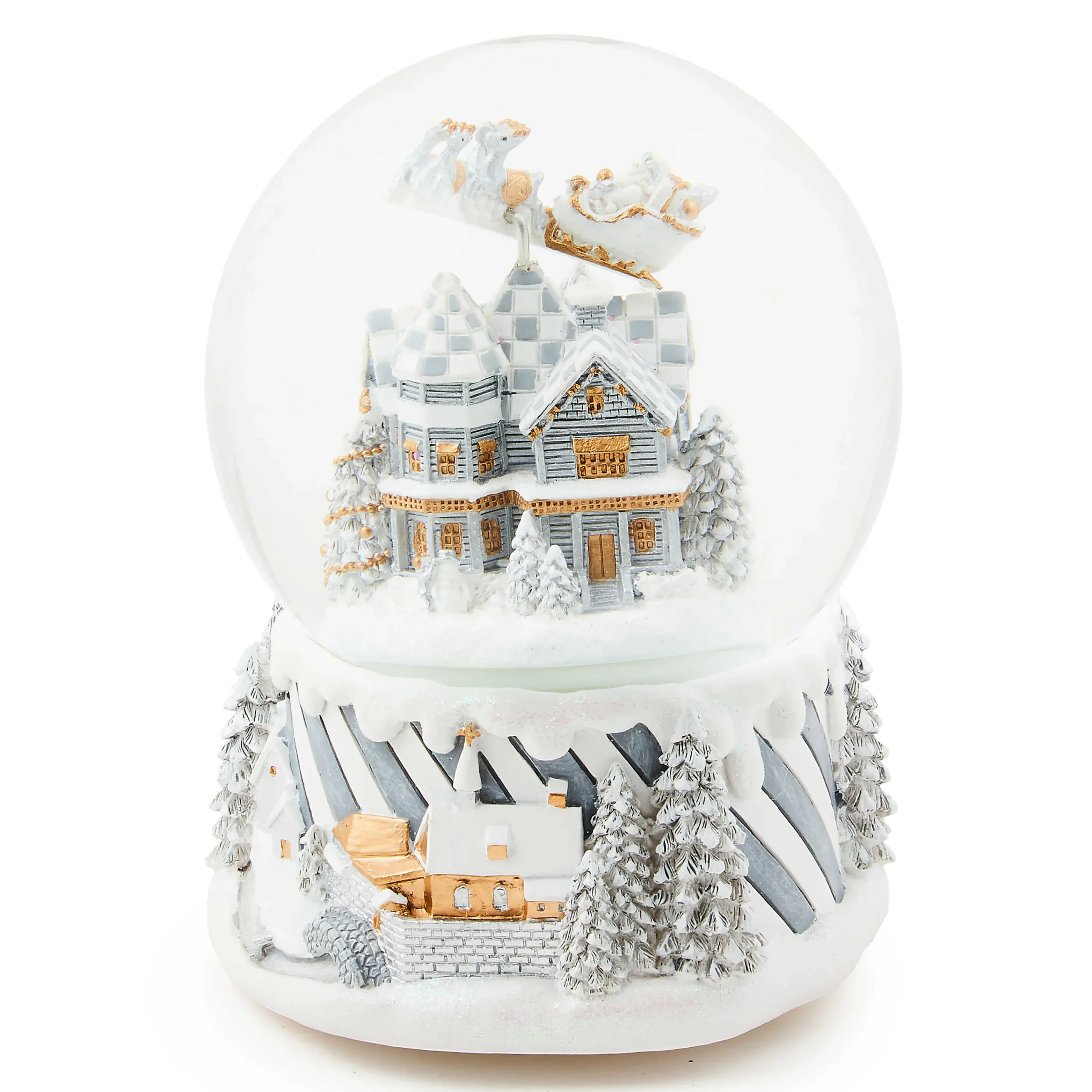 MacKenzie-Childs Holiday|Room Accents<Sterling Village Snow Globe