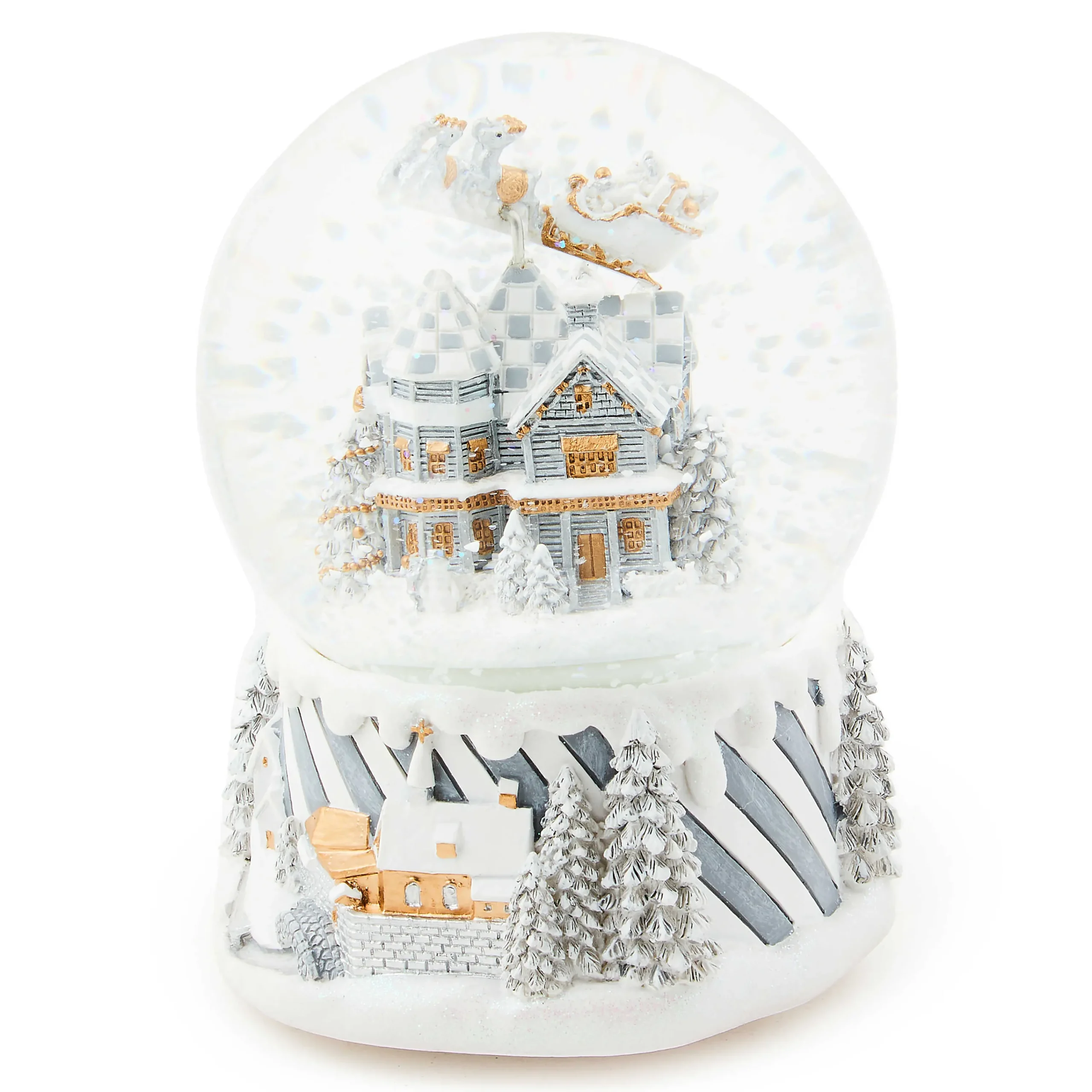MacKenzie-Childs Holiday|Room Accents<Sterling Village Snow Globe