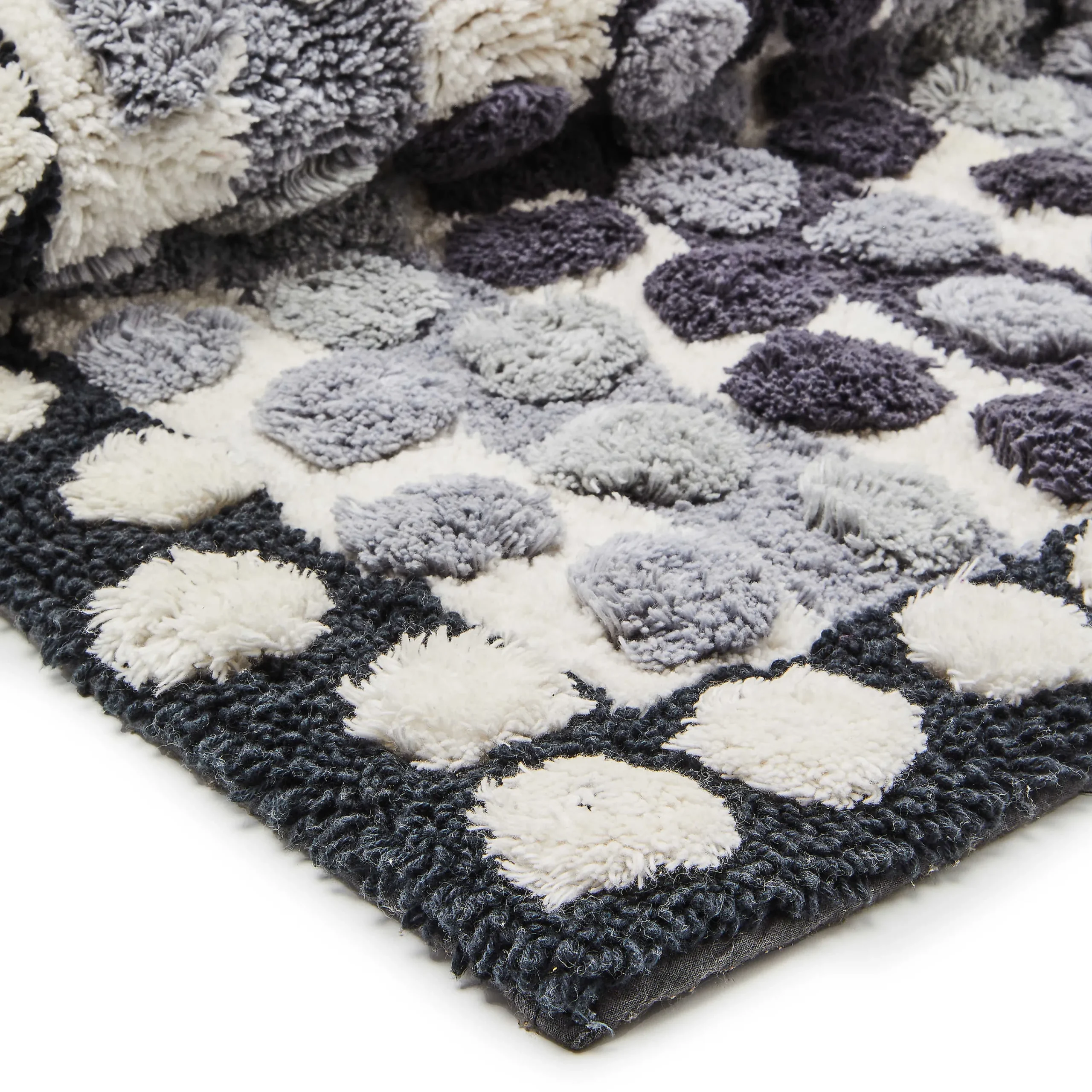 MacKenzie-Childs Bath & Bath Accessories|Rugs<Stripe  Dot Grey Bath Rug