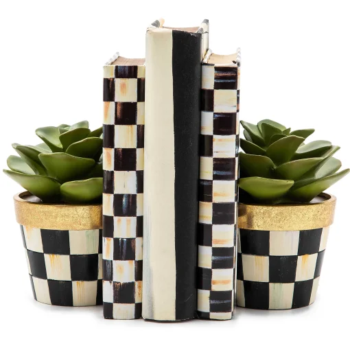 MacKenzie-Childs Greenery & Florals|Room Accents<Succulent Bookends