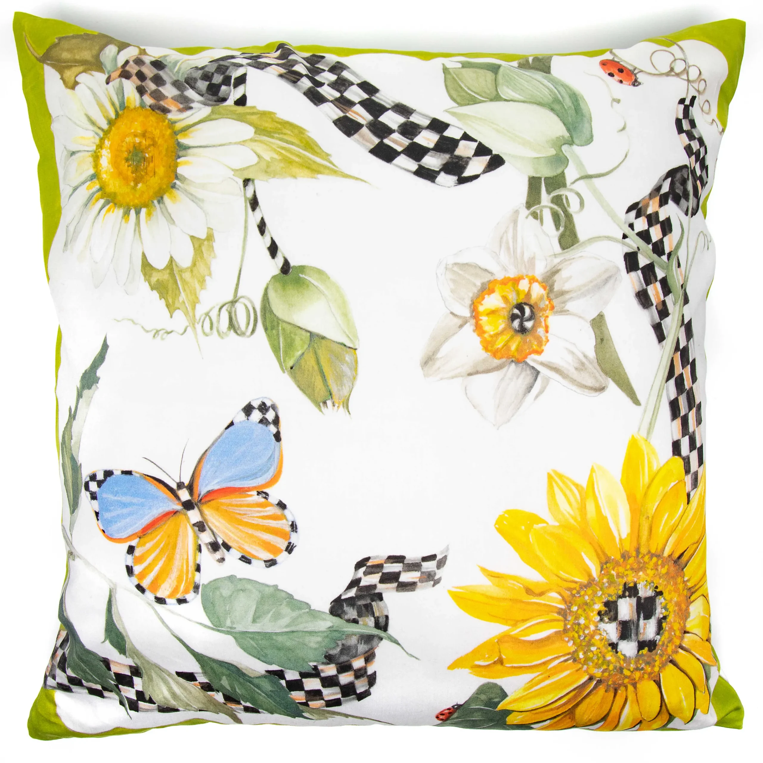 MacKenzie-Childs Spring|Pillows, Throws, & Cushions<Sunflower Throw Pillow
