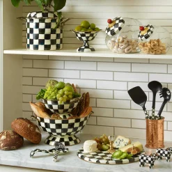 MacKenzie-Childs Kitchen Storage & Organization<Sweets Jar with Courtly Check Enamel Lid