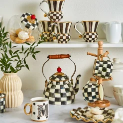 MacKenzie-Childs Kitchen Storage & Organization<Sweets Jar with Courtly Check Enamel Lid