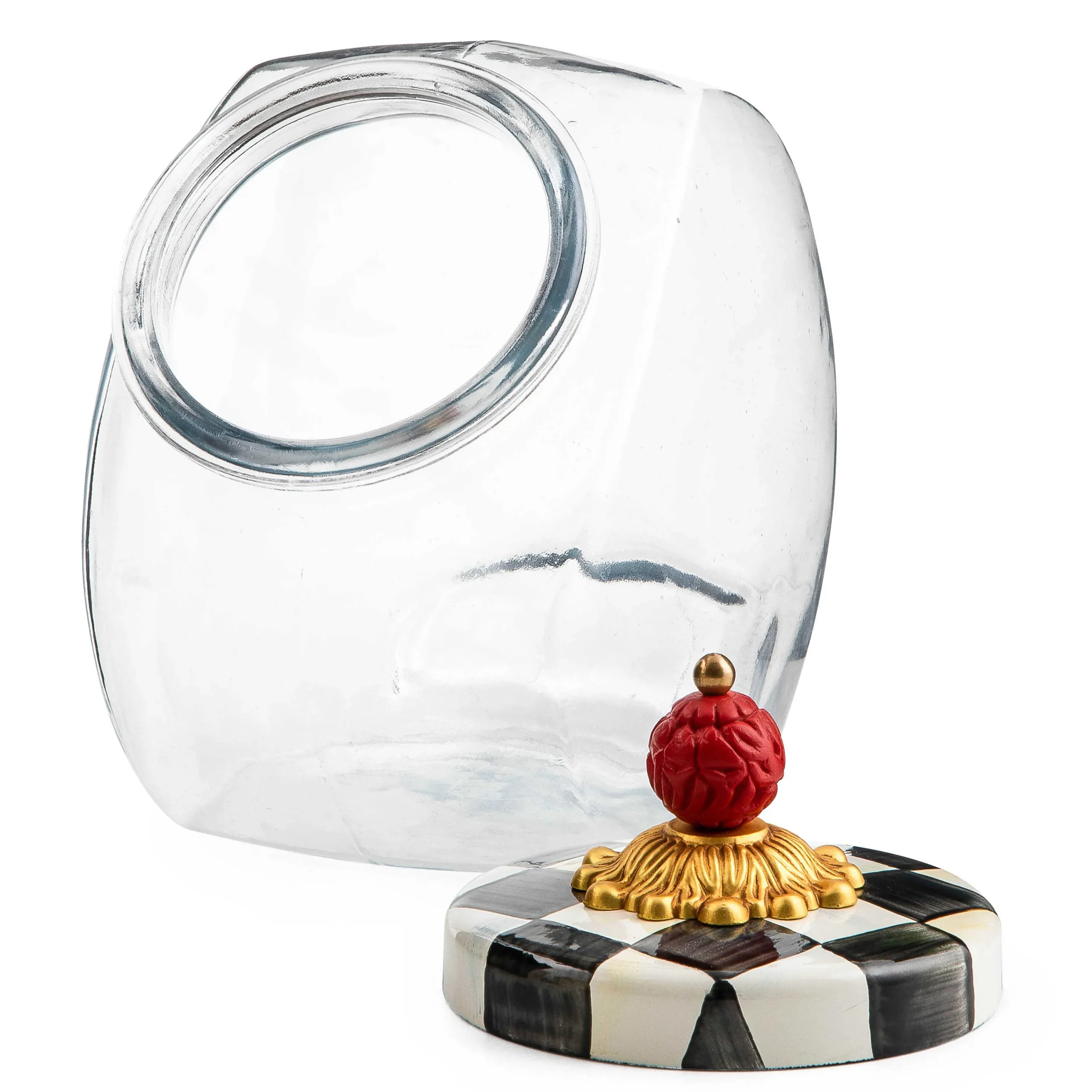 MacKenzie-Childs Kitchen Storage & Organization<Sweets Jar with Courtly Check Enamel Lid
