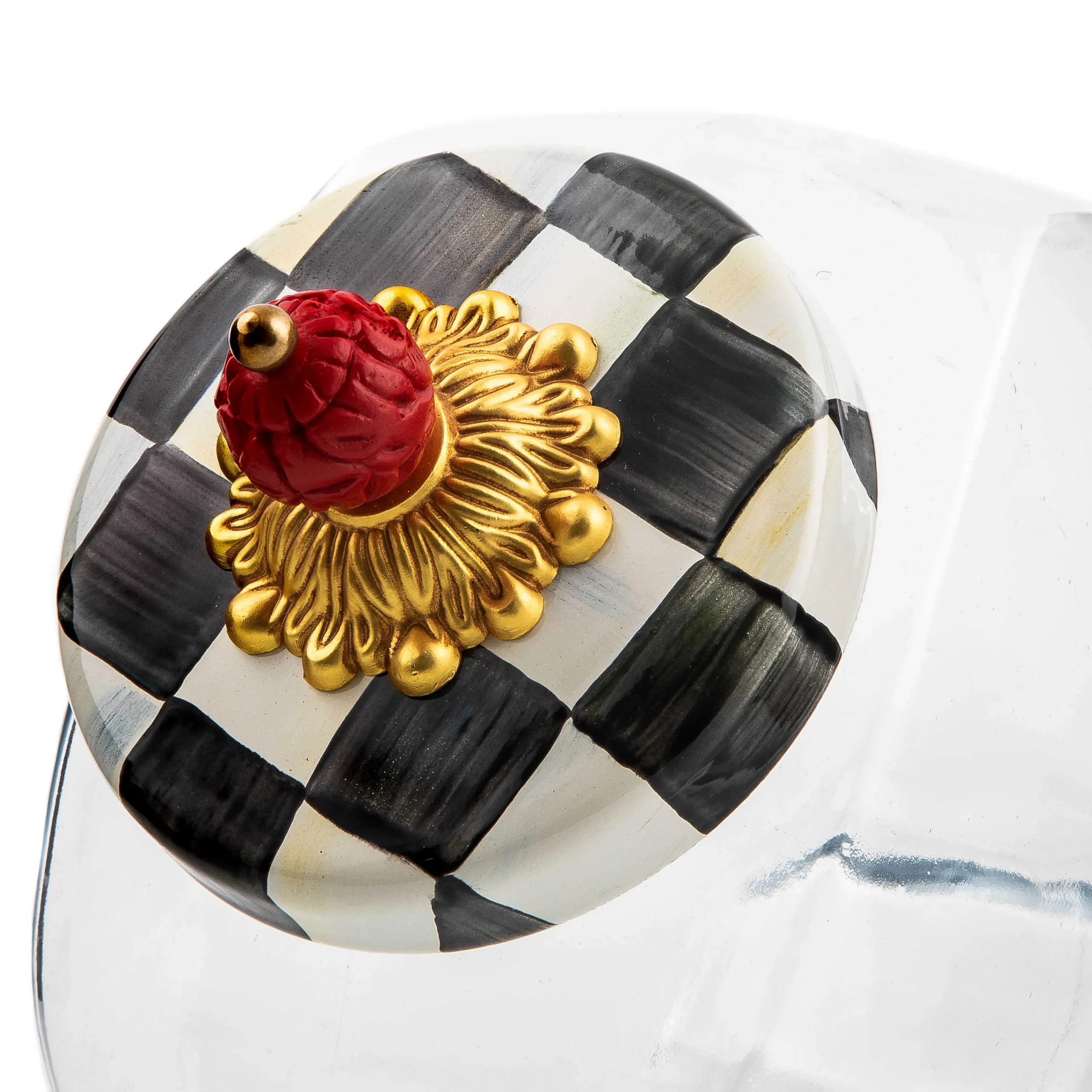 MacKenzie-Childs Kitchen Storage & Organization<Sweets Jar with Courtly Check Enamel Lid