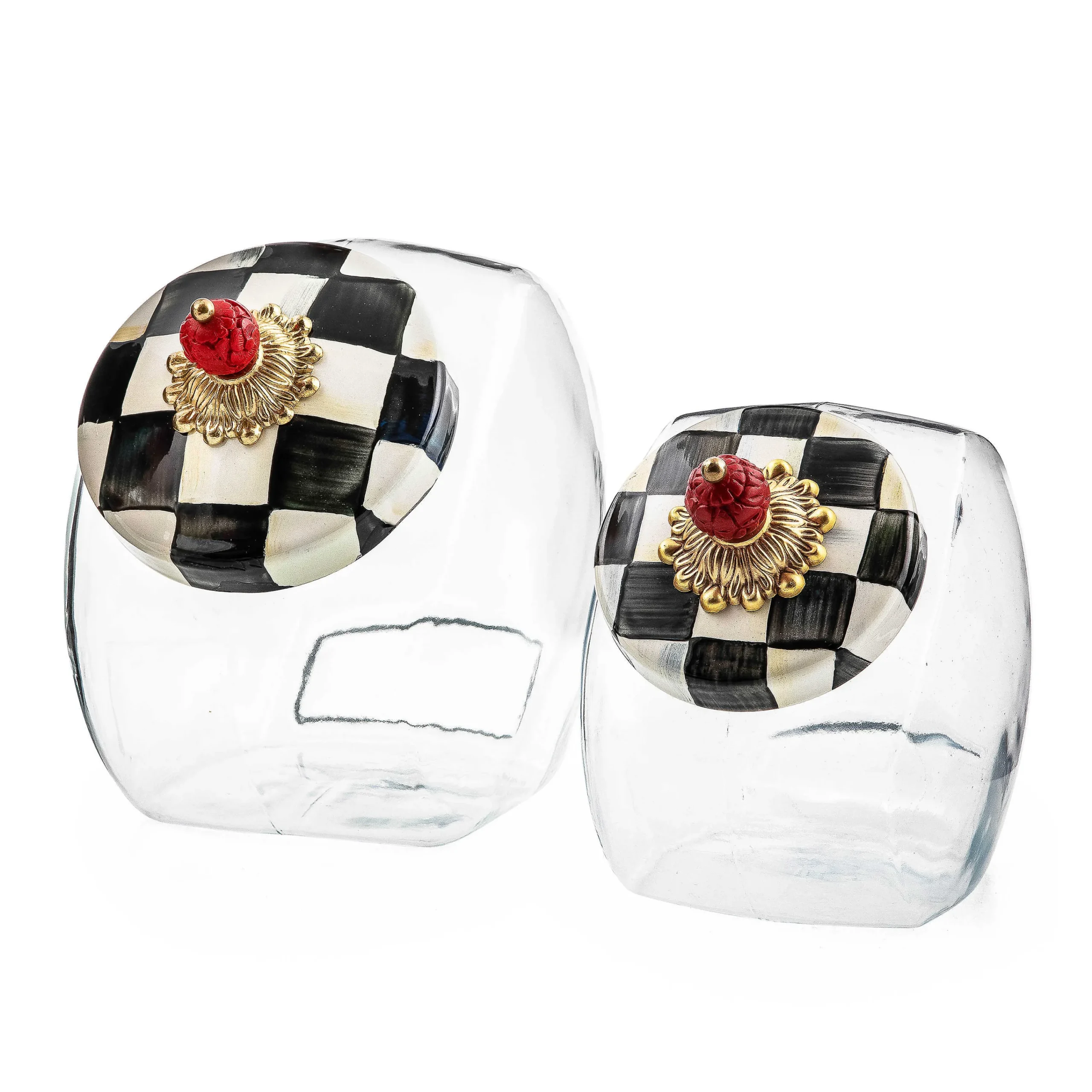 MacKenzie-Childs Kitchen Storage & Organization<Sweets Jar with Courtly Check Enamel Lid
