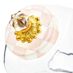 MacKenzie-Childs Spring|Kitchen Storage & Organization<Sweets Jar with Rosy Check Enamel Lid
