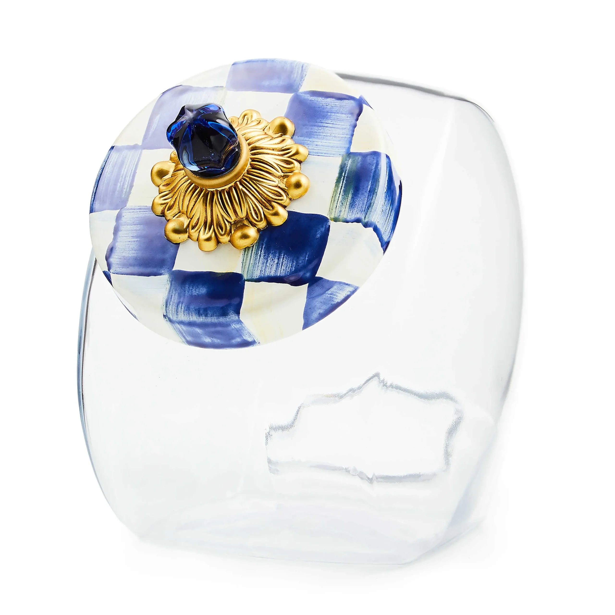 MacKenzie-Childs Kitchen Storage & Organization<Sweets Jar with Royal Check Lid