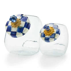 MacKenzie-Childs Kitchen Storage & Organization<Sweets Jar with Royal Check Lid