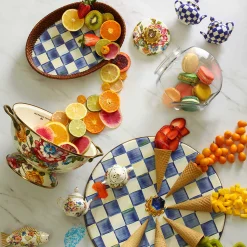 MacKenzie-Childs Kitchen Storage & Organization<Sweets Jar with White Flower Market Lid