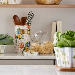 MacKenzie-Childs Kitchen Storage & Organization<Sweets Jar with Wildflowers Blue Lid