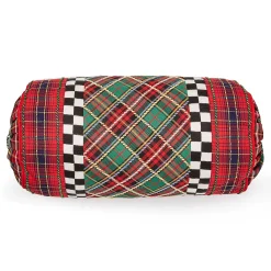 MacKenzie-Childs Pillows, Throws, & Cushions<Tartan Beaded Bolster Pillow