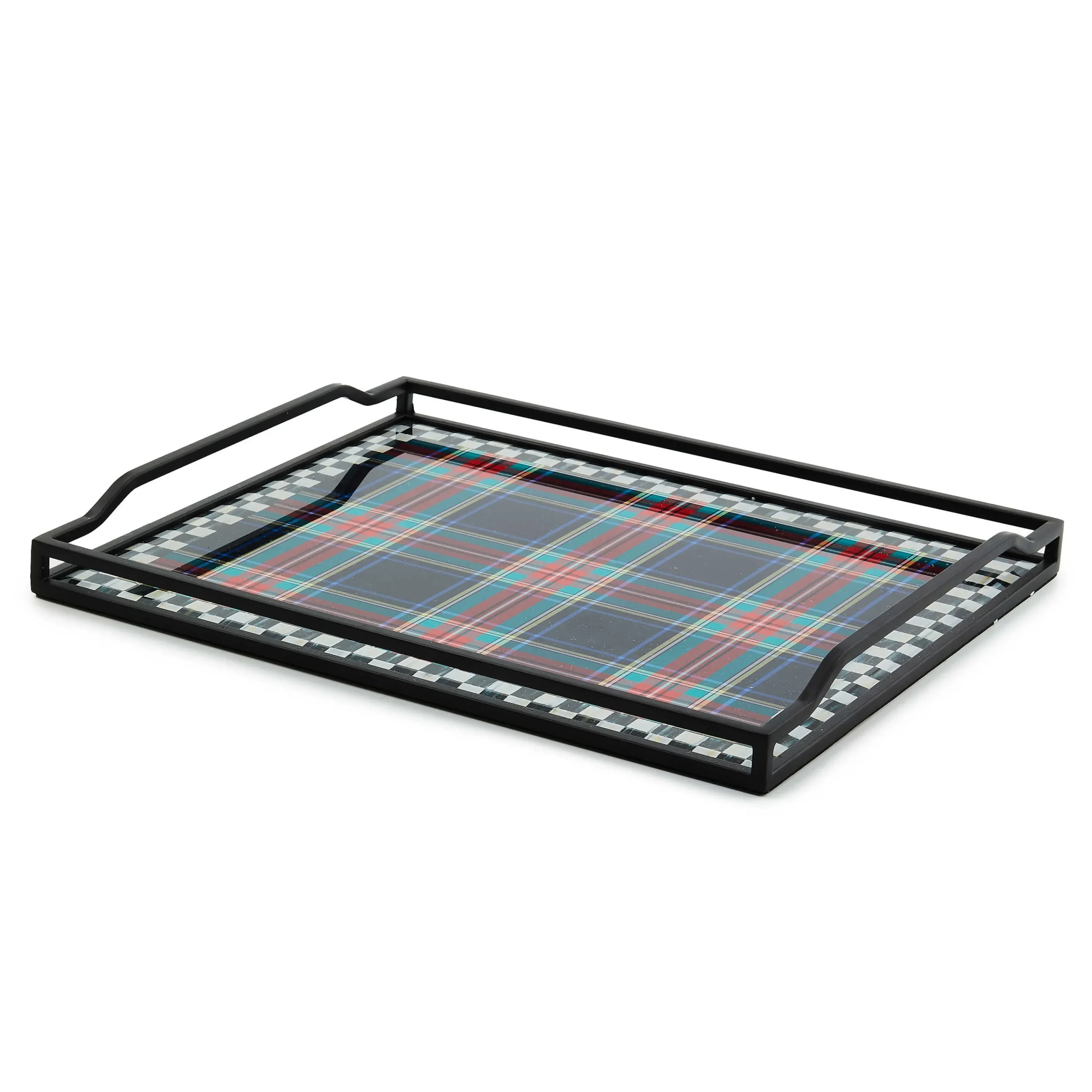 MacKenzie-Childs Room Accents<Tartan Black Butler's Tray