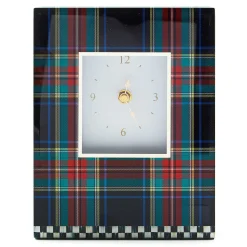MacKenzie-Childs Room Accents<Tartan Black Carriage Clock