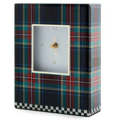 MacKenzie-Childs Room Accents<Tartan Black Carriage Clock