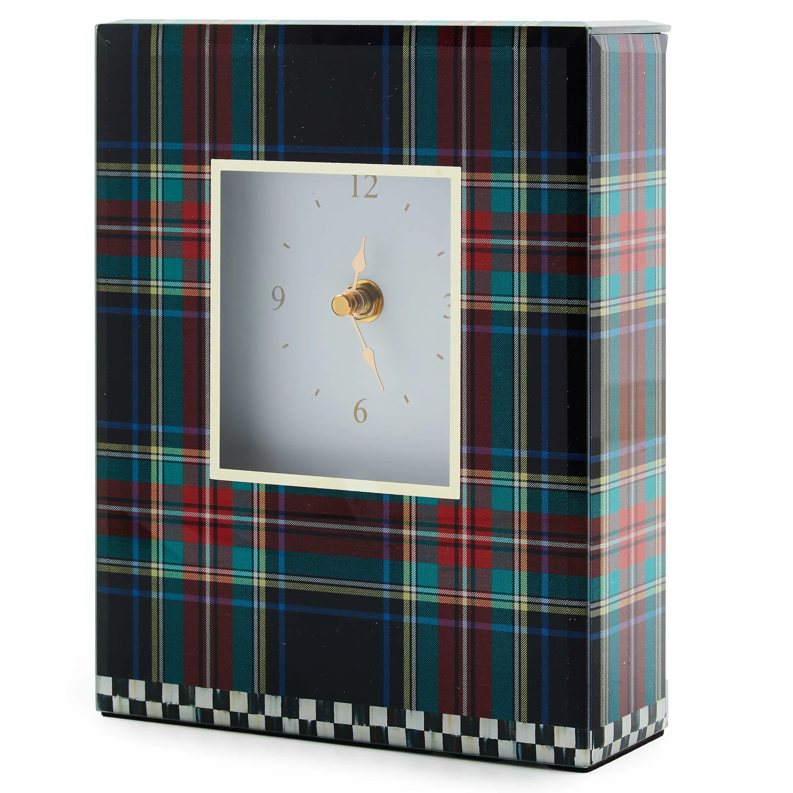 MacKenzie-Childs Room Accents<Tartan Black Carriage Clock