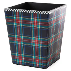 MacKenzie-Childs Bath & Bath Accessories<Tartan Black Waste Bin