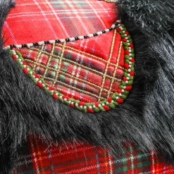 MacKenzie-Childs Holiday|Pillows, Throws, & Cushions<Tartan Scottie Lumbar Pillow